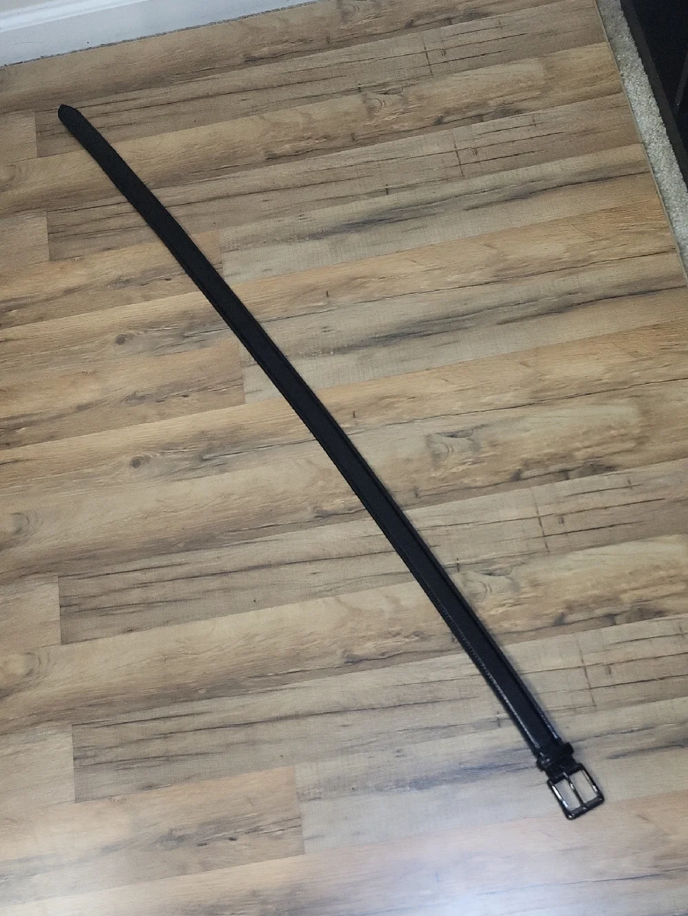 DICKIES Black Leather Black Metal Belt